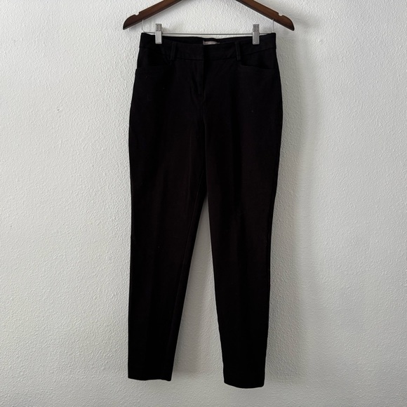 Black Straight Trouser Pants Professional Office Workwear Staple Size 3/4 Clasp - Picture 9 of 9